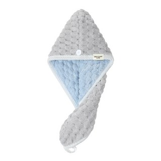 다사닷컴 雲朵連帽式乾髮巾 65 x 25cm, 灰色, 1個