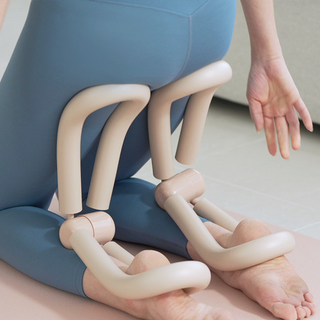 다이어트학교 쪼임이 허벅지 케겔 내전근 운동 기구 2p, 우드베이지