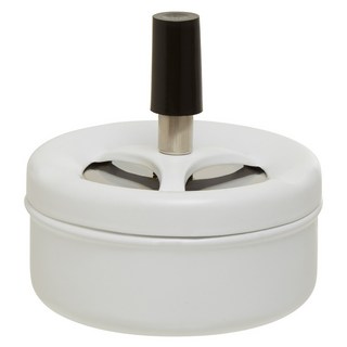 Premier 下壓式菸灰缸 9.5cm, 1個, 淨白色