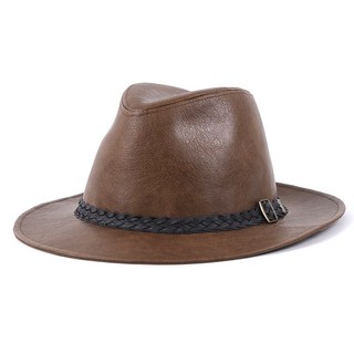 IAMCAP 皮革編織帶軟呢帽