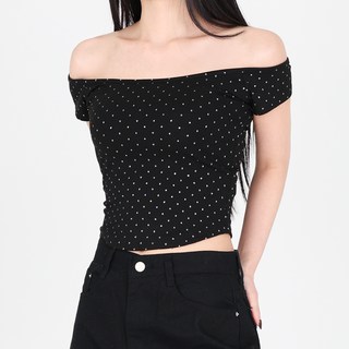 Dotif 女性Delight露肩短袖T恤 T25SS1-A1872