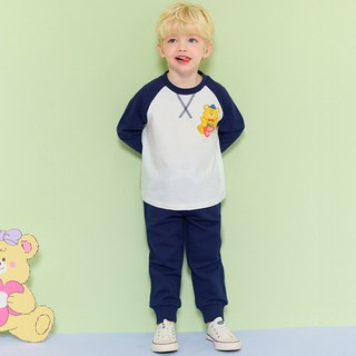 HEJMINI 童款小熊布標束口運動褲