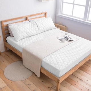 J-bedtime 床寢時光 3M防潑水技術鋪棉床包式保潔墊 XP1143S, 白色