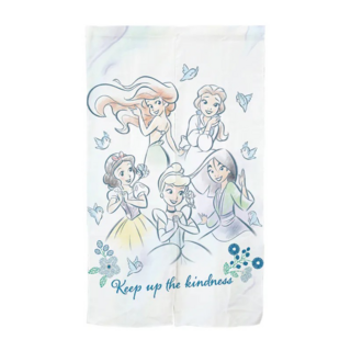 Disney 迪士尼 花朵公主長門簾(團體藍), 1件