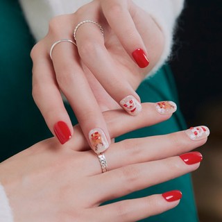 데싱디바 매직프레스 네일팁 세트 레귤러 라운드, 1개, 조이풀 크리스마스