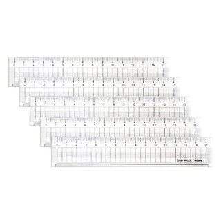 Misoro 1200 15cm 防割格線尺, 單色, 5個
