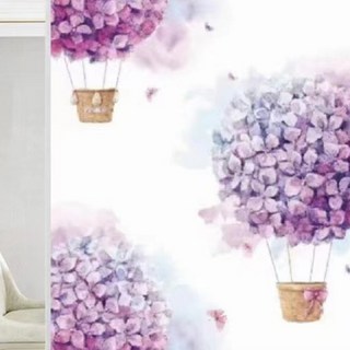 UNHEVE 復古窗戶玻璃貼膜, 11熱氣球