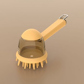 파스텔펫 반려동물 컬러 소프트 목욕브러쉬 FREE, 옐로우, 1개