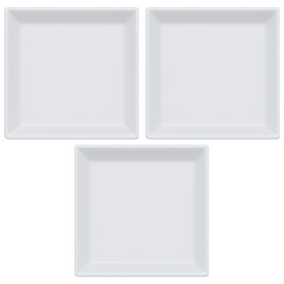 식스파머스 튼튼한 정사각형 화분 받침, 백색, 3개