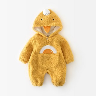 STARDOOR 幼兒可愛鴨子連帽防寒連身衣