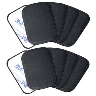 Olivo 手機PU皮革鋼製貼片 1.25mm 方形, 10個, 黑色