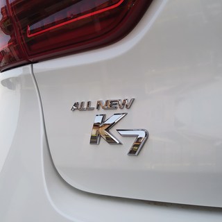 Bible Auto All New K7 鍍鉻字母徽章, 全新k7, 銀色