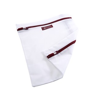 felt Ichiban 有感良品 雙拉鍊衣物收納袋/洗衣袋 極細款 39 x 30cm, 1個, 白色