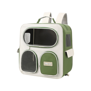 毛皇上 寵物外出行李包 大背包, 1個, 綠色