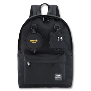 Himawari 超輕量筆電學生背包 附鑰匙圈 No.0422, 1個, 黑色