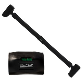 HealthLuv 雙鎖門框單槓, 黑色