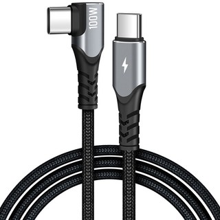 Home Planet E-Marker IC 晶片 直角 C 對 C PD 100W 超高速充電傳輸線 遊戲專用, 3m, 混色, 1條