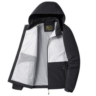 Minseong Company 男款雙色戶外登山拉鍊外套