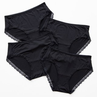 맬러뮤트 여성용 통기성 텐셀 모이스쳐 Y존 컴포트 삼각 팬티 4p 세트