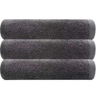 Songwol 松月 天然舒適 150克 飯店毛巾 30支棉紗, 3條, 深灰色