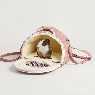DING DONG PET 小動物可愛蝴蝶結外出包, 1個, 粉色