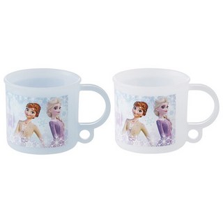 Skater 可吊掛塑膠水杯 冰雪奇緣 200ml 2件組, 藍色 + 白色, 1套