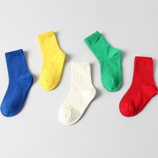 KIDS FUTURE 童款彩色中筒襪 5種組