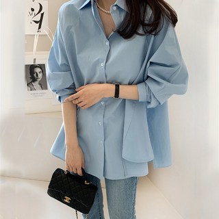 I'M MONG 女款 Jessiang 辦公室寬鬆長袖襯衫
