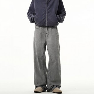 마켓에이 남성용 와이드 데님 팬츠