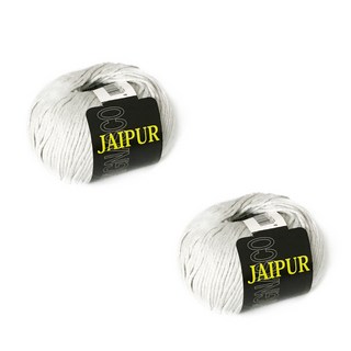 GRIGNASCO 齋浦爾棉紗, 724銀灰色, 2個