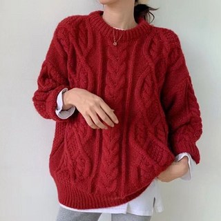 I'M MONG 女款 Scod 麻花針織衫 麻花毛衣