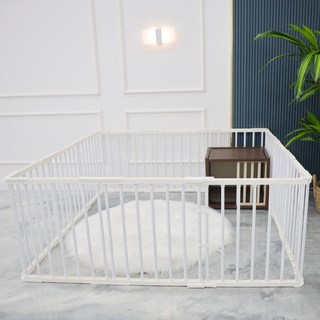 21C Trend 全開門 12片 寵物安全圍欄, 1set, 白色