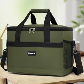 하우즈룸 대용량 보온 보냉 쿨러백, 카키, 18.5L