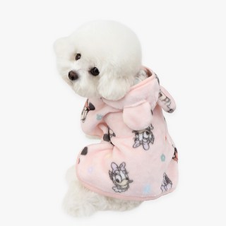 이츠독 디즈니 극세사 후드 망토, 미니, 1개