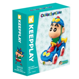 Noori Toys 蠟筆小新 動感超人變裝車 積木, 1個, 混色