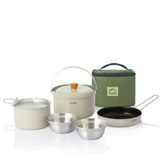 벨락 컬러 9 코펠 세트, 크림, 1개