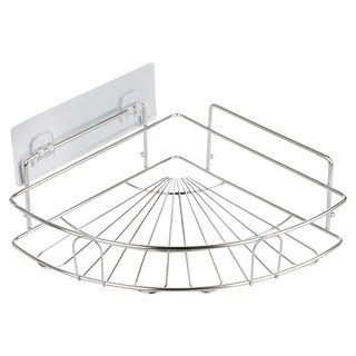 Saenghwalgongsik 角落型不鏽鋼浴室層架, 1個, 銀色