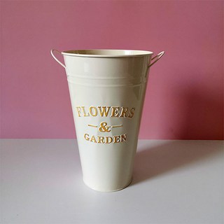 Homeflow 復古風無排水孔鐵皮花盆, 1個, 1