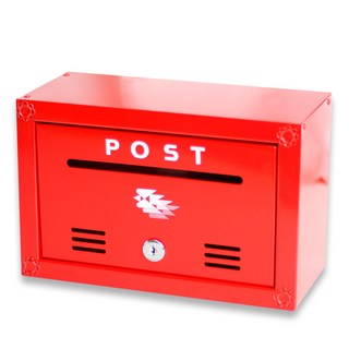 Seorabeol 壁掛式鐵製郵箱, 紅色郵筒