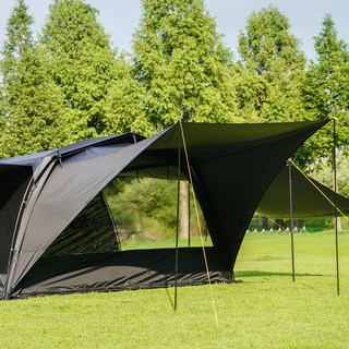 ZERA 四季帳篷用前庭延伸天幕, 黑色