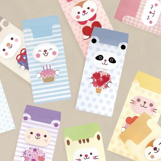 From&To 卡通人物零用錢信封 B114 10款組, 混色, 40張