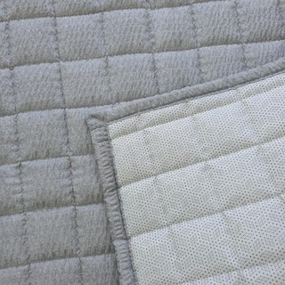 cozamday 涼爽泡泡紗絎縫夏季床墊, 黑色