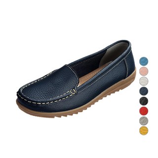 [孝親鞋] USEVEN 女性皮革舒適基本款樂福鞋 DM1005