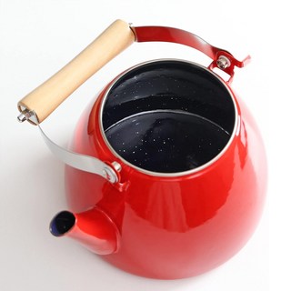 PEARL LIFE 珍珠金屬 紅色琺瑯水壺(IH適用)Crevia HB-5224 2.5L, 1入