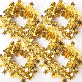 파티해 와이어 별가랜드 7m 5p, 골드