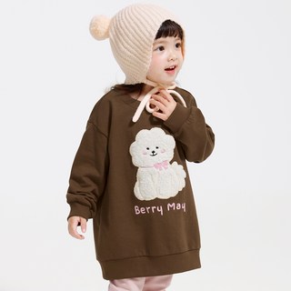 BERRYMAY 女童小狗寶貝長版T恤