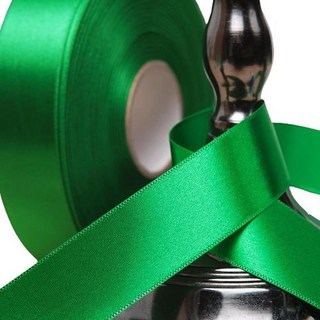 包裝網 緞面基本緞帶, 1捲, 綠色, 45m