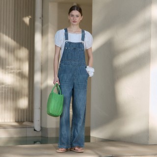 JUCY JUDY 女性丹寧吊帶連身褲 JZOP321F