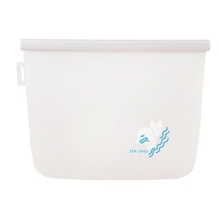 ZEN ZHOU 仁舟淨塑 雲朵好矽袋 2L 雲朵白 矽膠食物袋, 1個