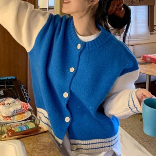 I'M MONG 女款Hoa運動休閒風棒球開襟衫